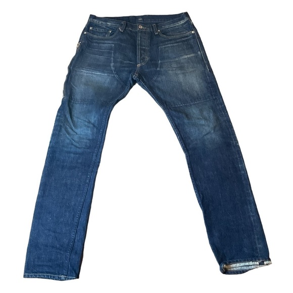 Mr. Completely Skinny Medium Wash Zipper Selvedge Denim Jeans Size 29 - Picture 1 of 15
